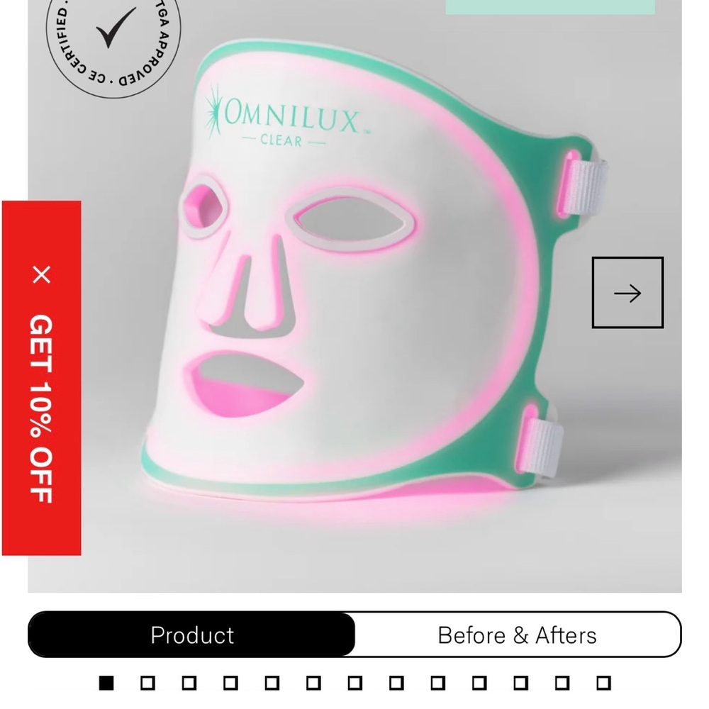 Omnilux Clear LED Light Therapy Mask